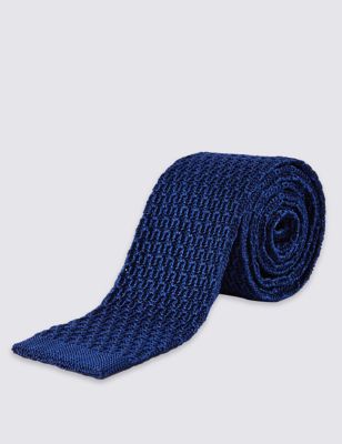 Luxury Pure Silk Wave Textured Tie